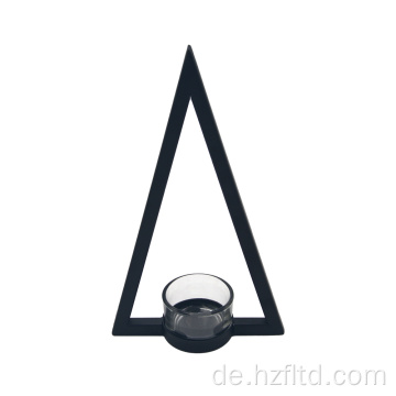 Dreiecksrahmen sicherer und zuverlässiger Glaskerzenhalter